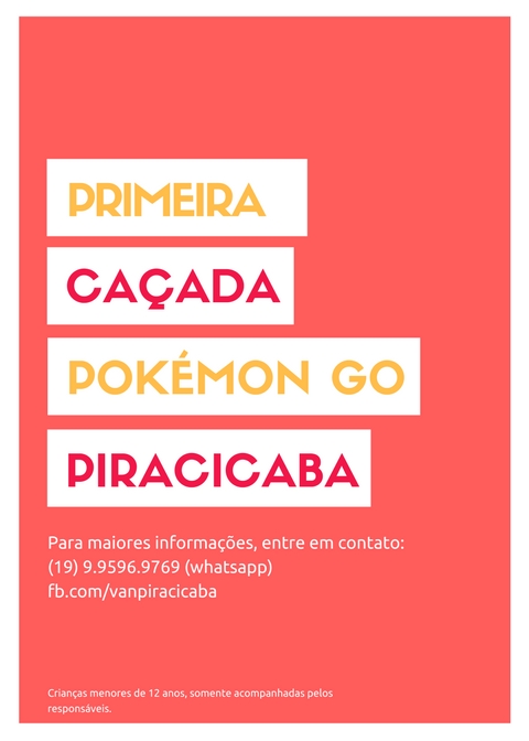 caçada pokemon go